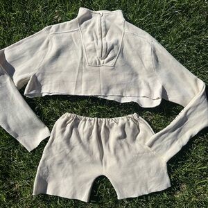 Reworked Sweater and Shorts Set